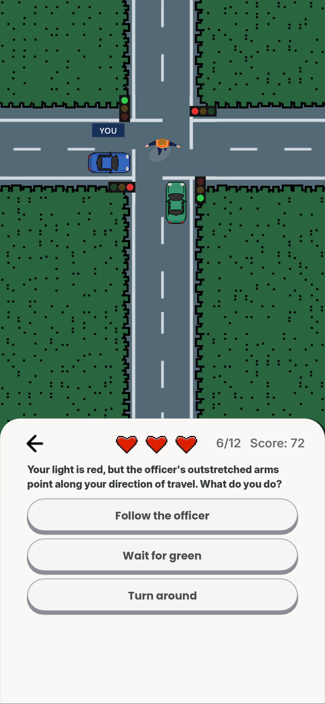 Theory B Right of Way game screen