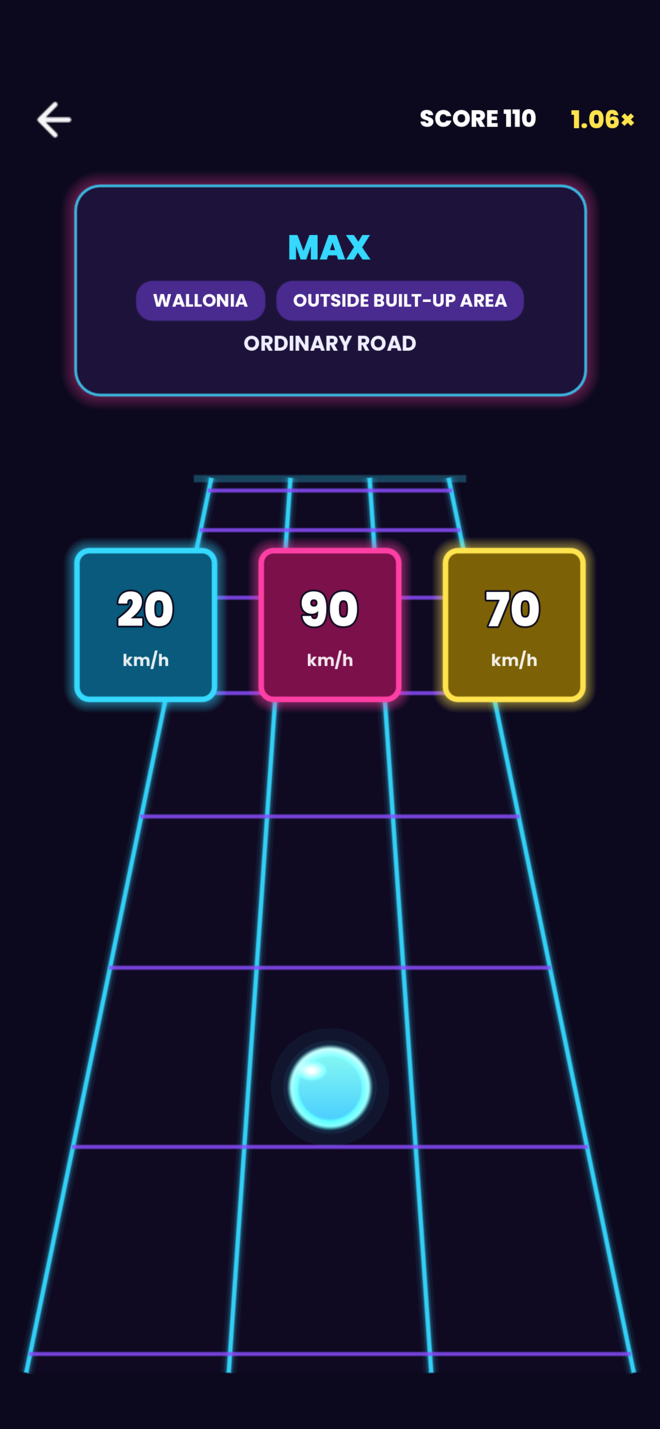Theory B Speed Run game screen